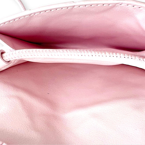 Bottega Veneta Intrecciato Pink Wallet in Lambskin, Gold hardware_6