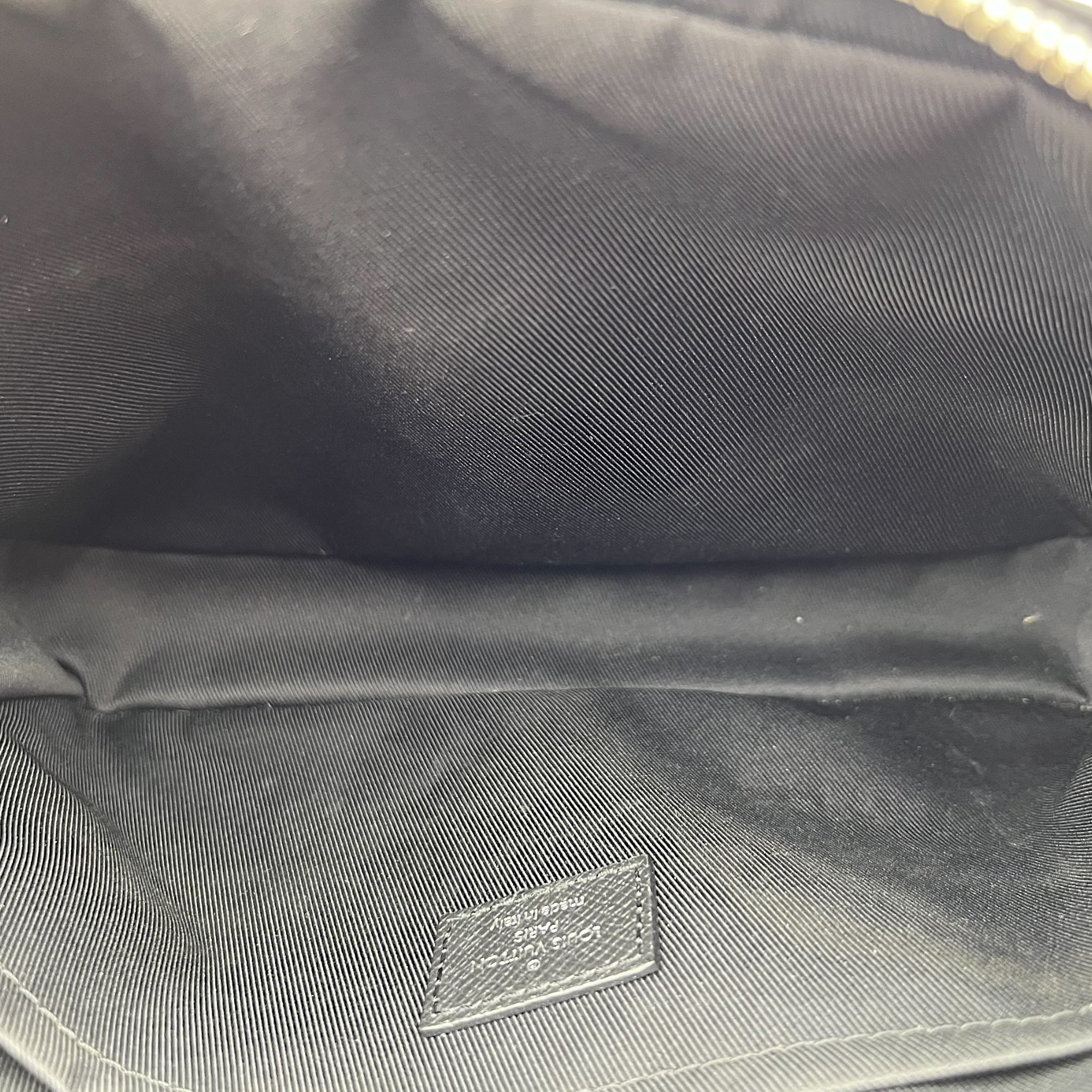 Louis Vuitton Logo Messenger Grey in Monogram Coated Canvas, Silver hardware_5