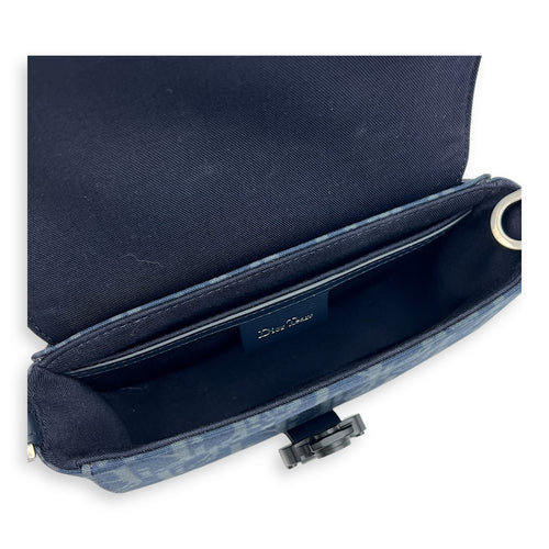 Dior Dior Tears Saddle Blue Crossbody Bag in Denim, Lacquered Metal hardware_8