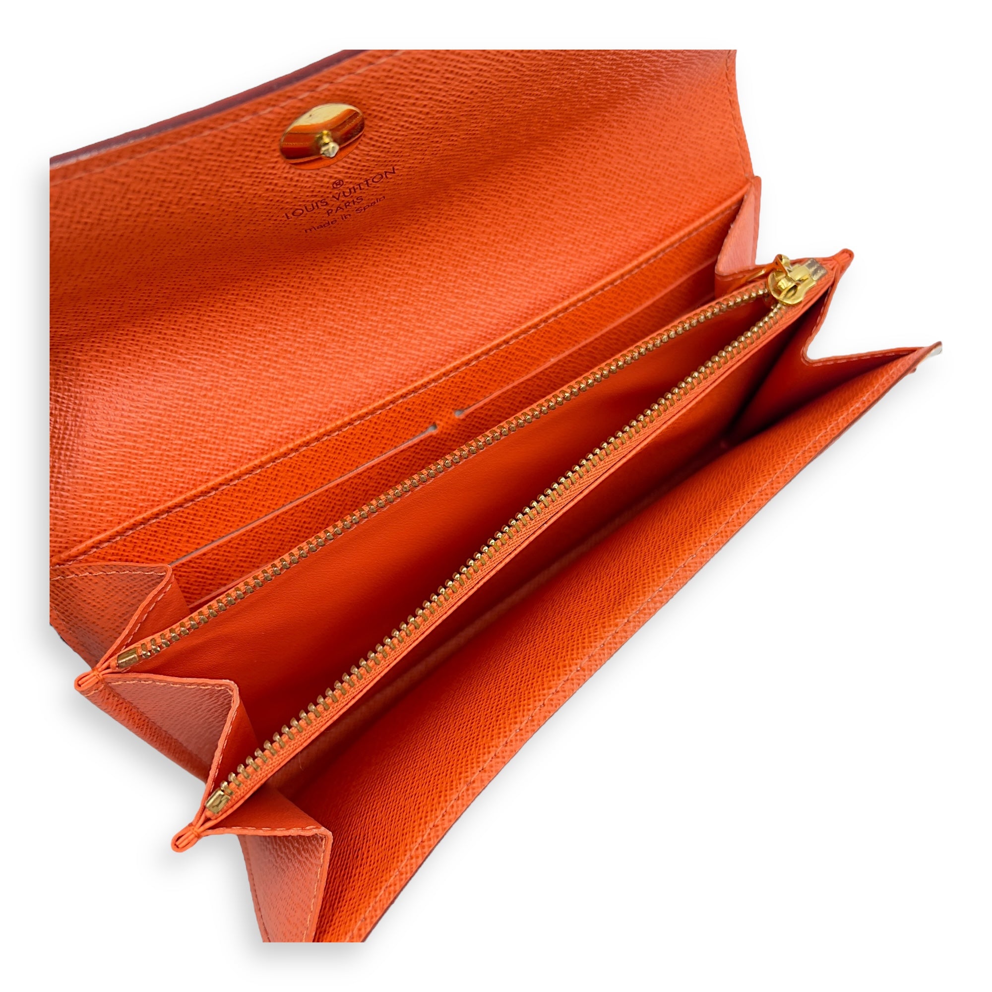 Louis Vuitton Sarah Multi-colour Wallet in Coated Canvas, Gold hardware_4