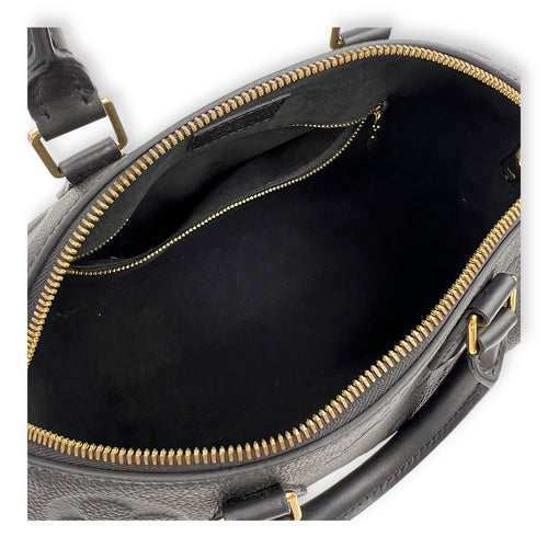 Louis Vuitton Speedy Bandouliere Top Handle Bag Black in Monogram Empreinte Leather, Gold hardware_6