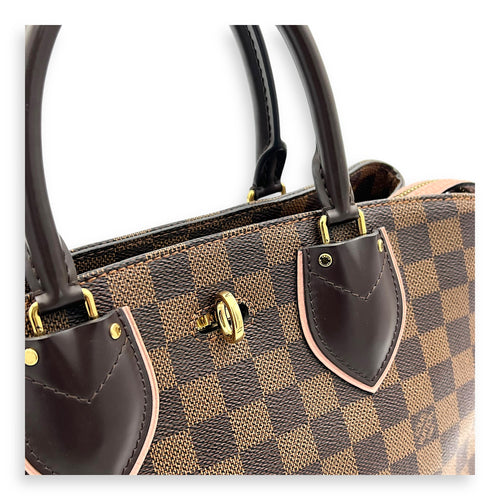 Louis Vuitton Normandy Top Handle Bag Brown in Coated Canvas, Gold hardware_6
