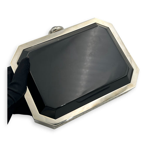 Chanel Minaudiere Plexiglass Vanity Crossbody Bag Black in Others, Silver hardware_6