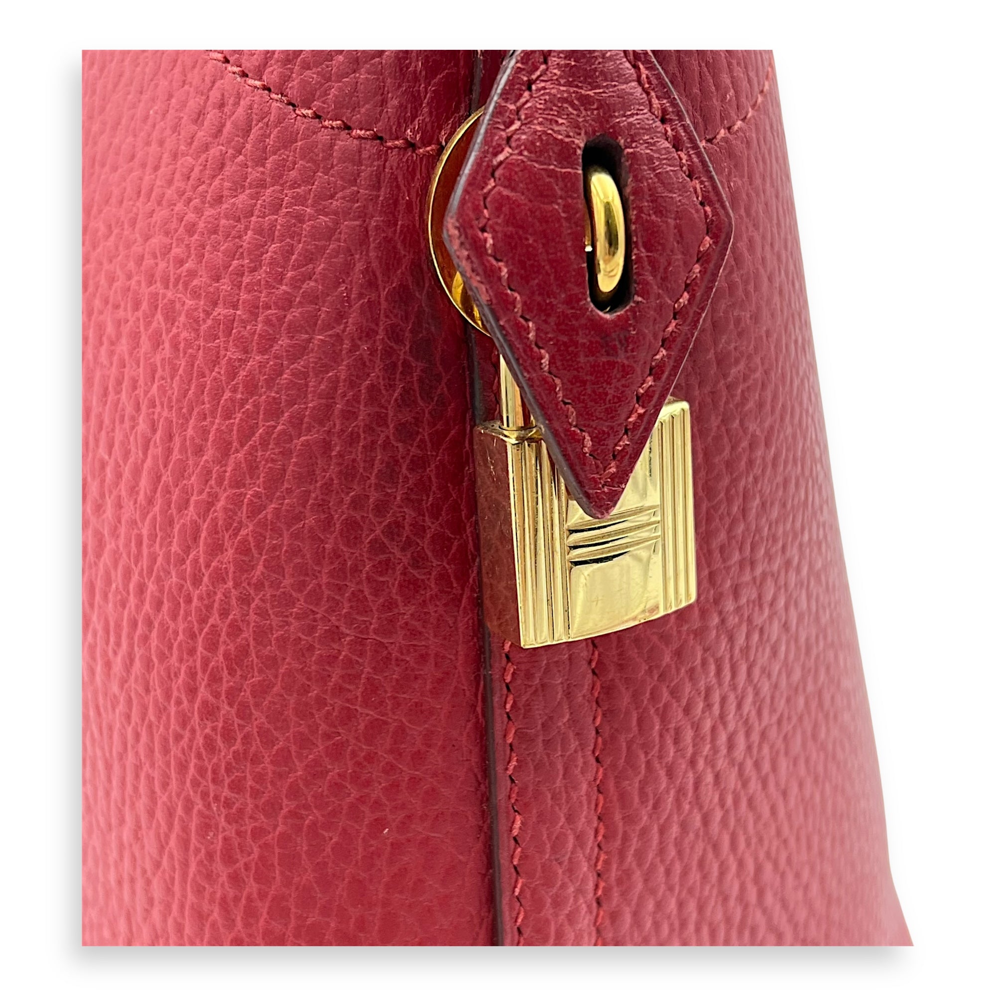 Hermès Bolide Red in Others, Gold hardware_6