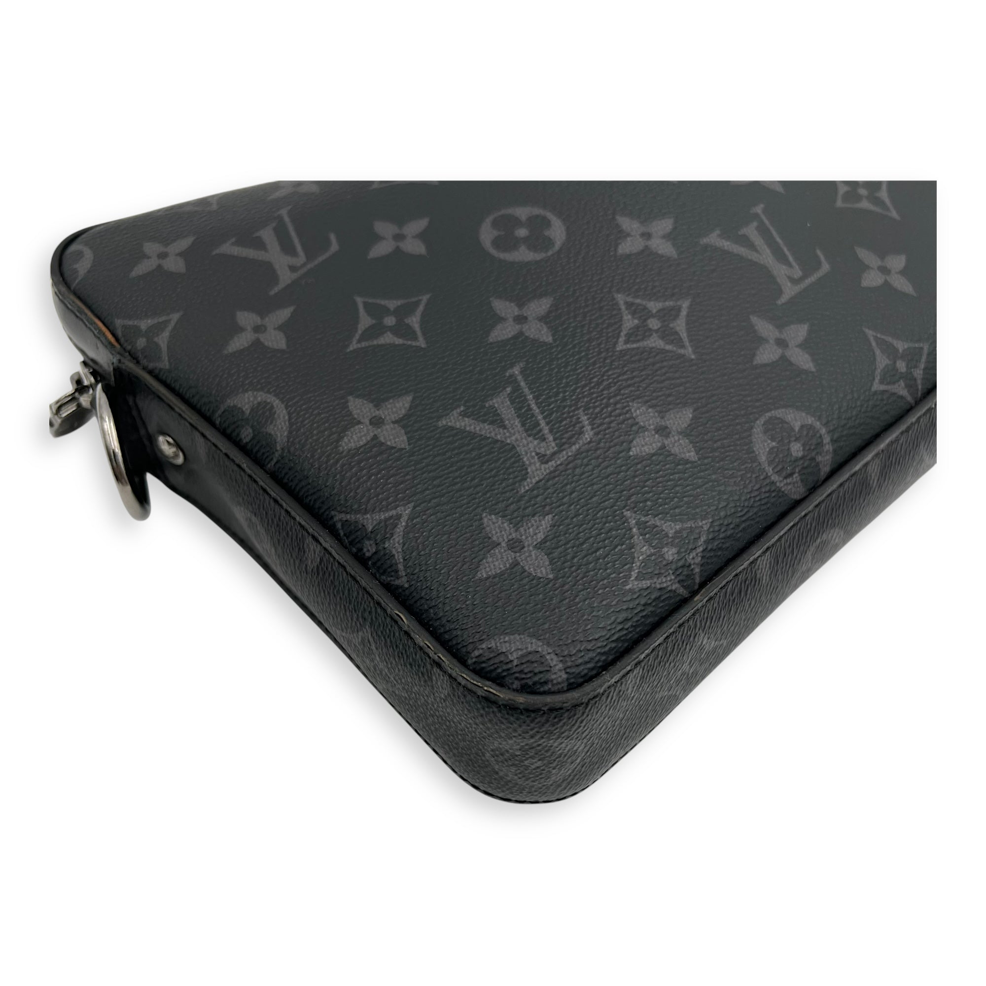 Louis Vuitton Trio Messenger Grey in Monogram Coated Canvas, Silver hardware_12