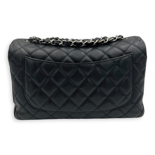 Chanel Classic Shoulder Bag Black in Caviar Leather, Silver hardware_2