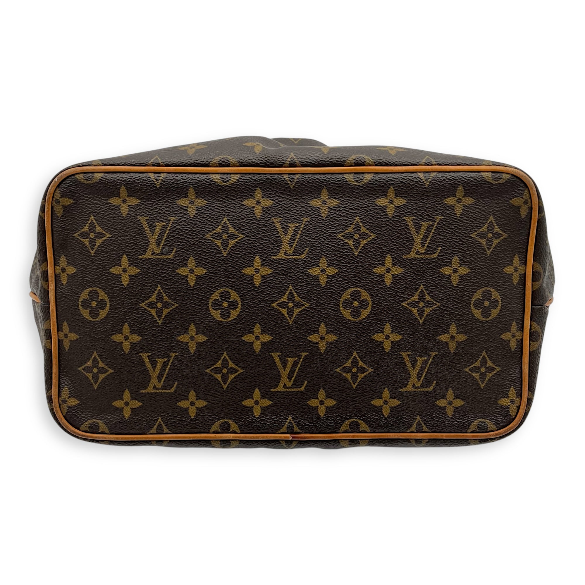 Louis Vuitton Palermo Top Handle Bag PM Brown in Monogram Coated Canvas, Gold hardware_6