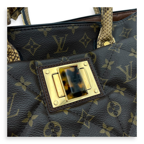 Louis Vuitton Etoile Exotique Top Handle Bag GM Brown in Monogram Coated Canvas, Gold hardware_6