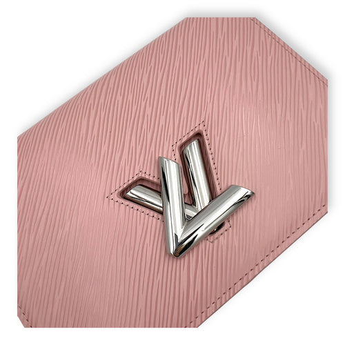 Louis Vuitton Twist Wallet On Chain Pink in Epi Leather, Silver hardware_6