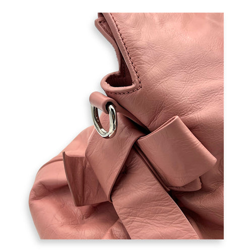 Miu Miu 2 way bag Top Handle Bag Pink in Goat Leather, Silver hardware_6