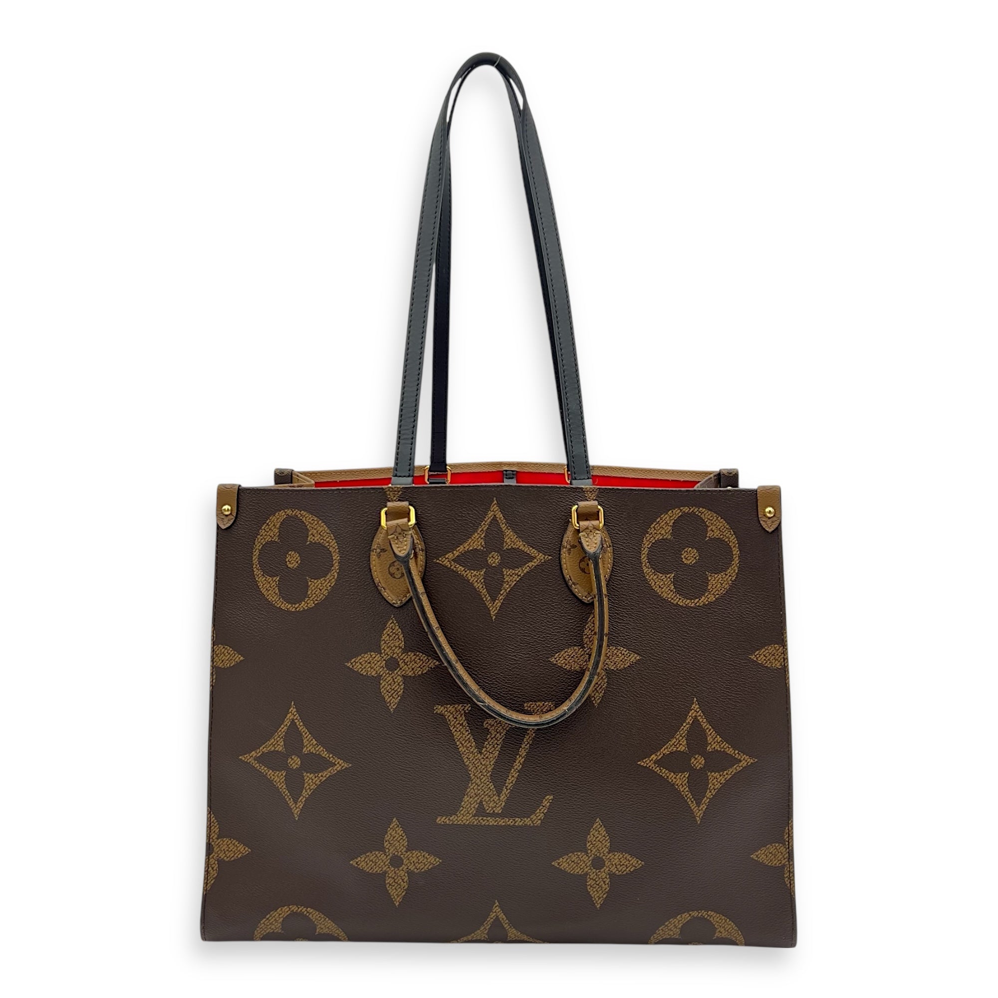 Louis Vuitton OnTheGo Tote Bag GM Brown in Monogram Coated Canvas, Gold hardware_3