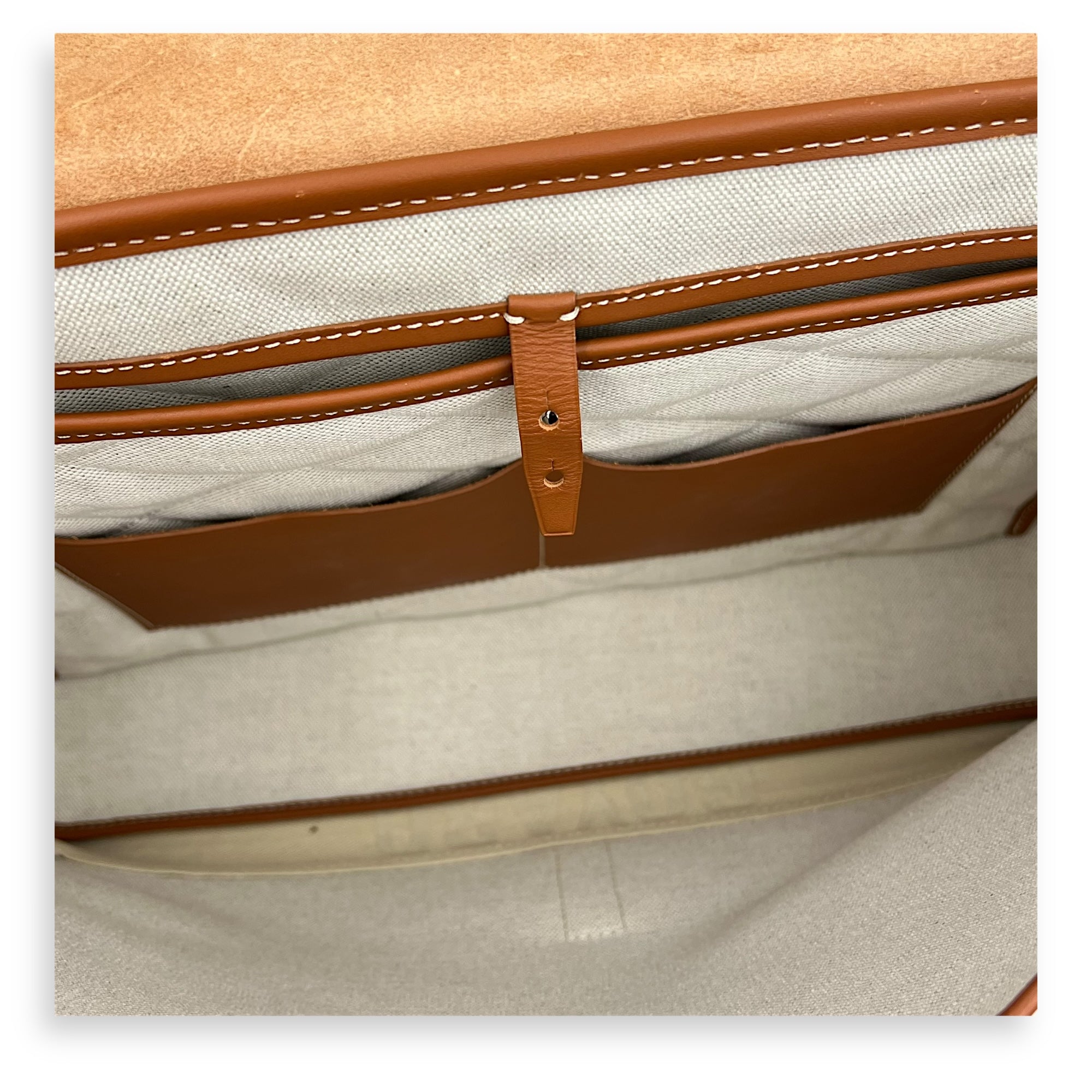 Goyard Citadine PM Brown Top Handle Bag in Coated Canvas, Silver hardware_6