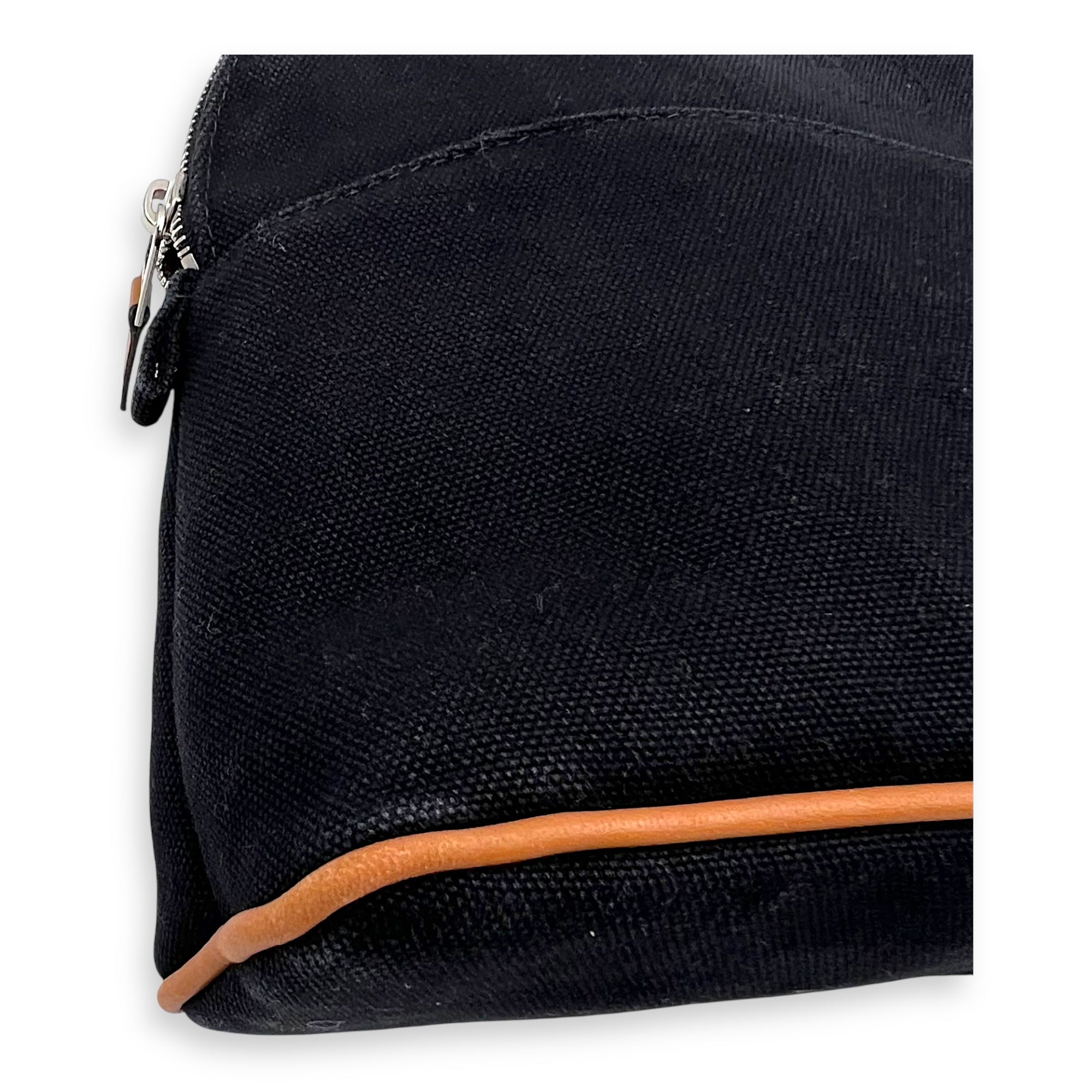 Hermès Bolide Black in Canvas, Palladium hardware_6