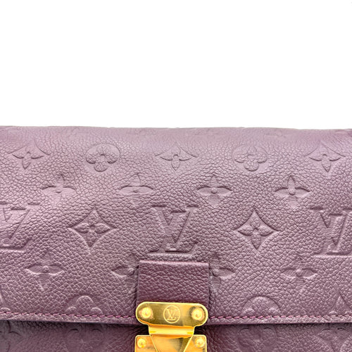 Fascinante Purple Crossbody Bag in Calfskin, Gold hardware