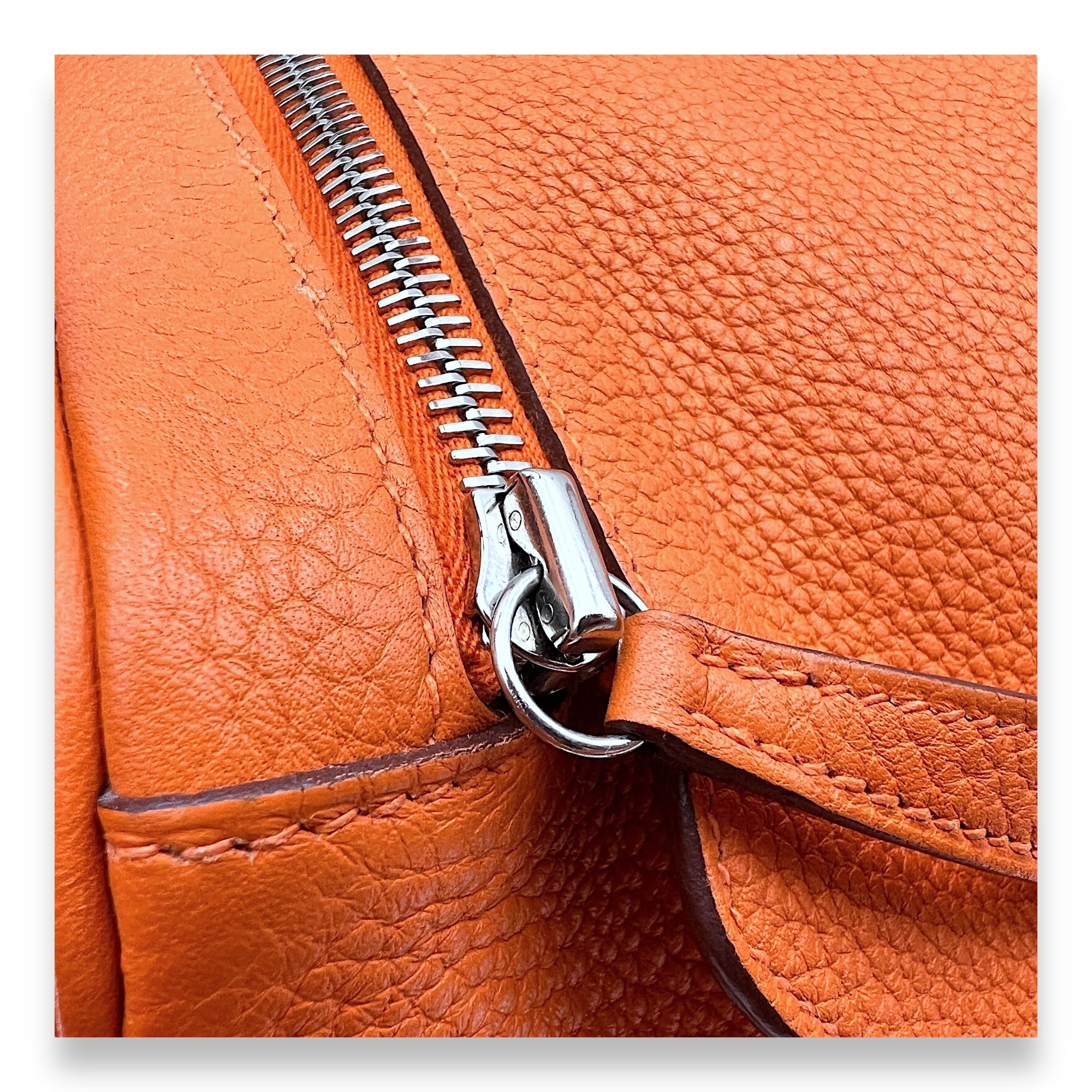 Lindy 34 Orange in Clemence, Palladium hardware