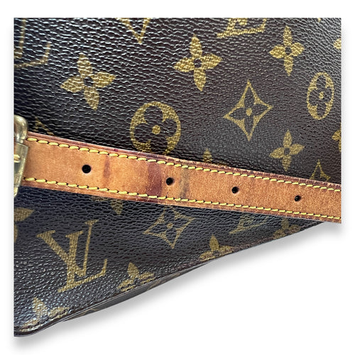 Musette Tango Brown Shoulder Bag in Monogram Coated Canvas, Gold hardware