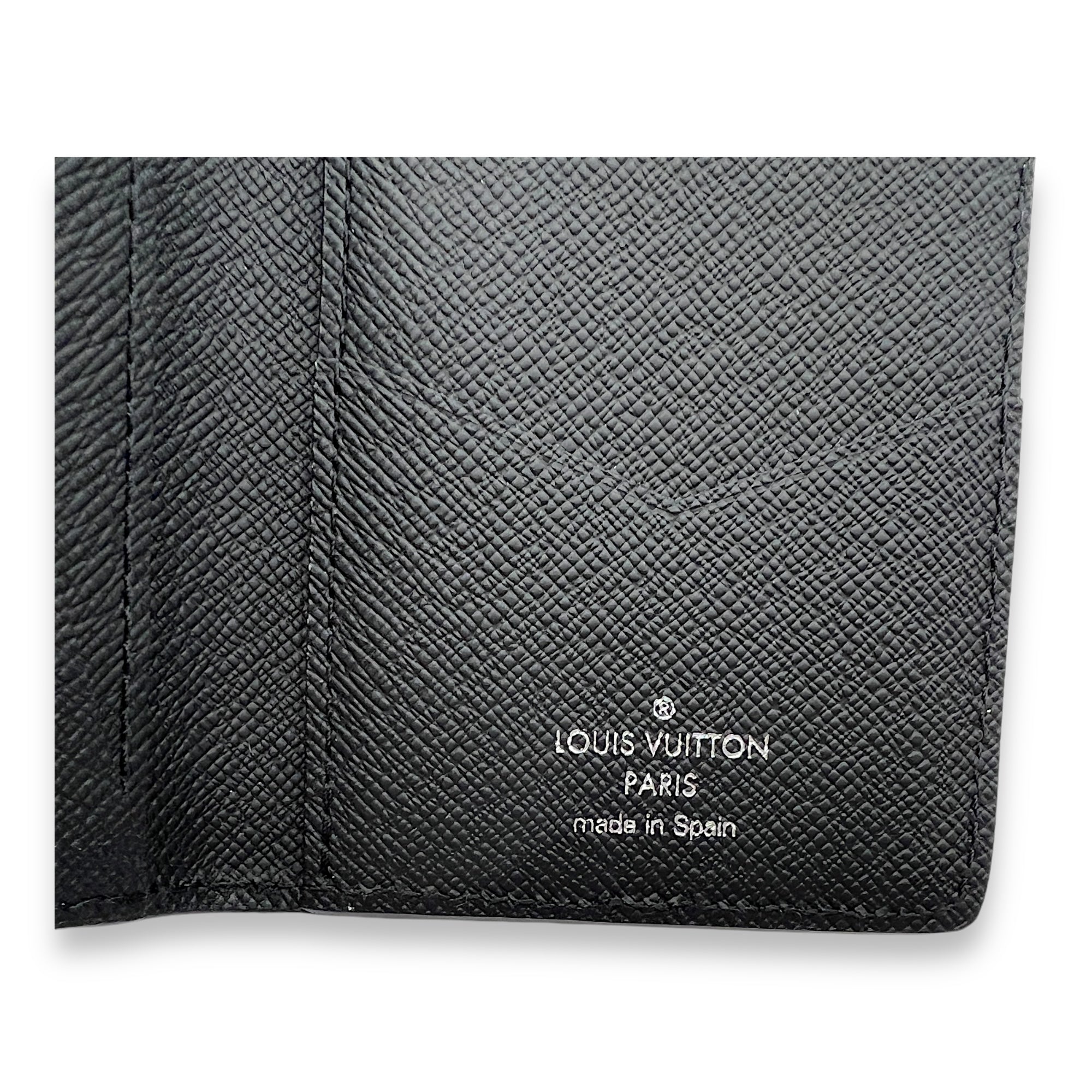 Pocket Organizer Black Card Holder in Epi Leather