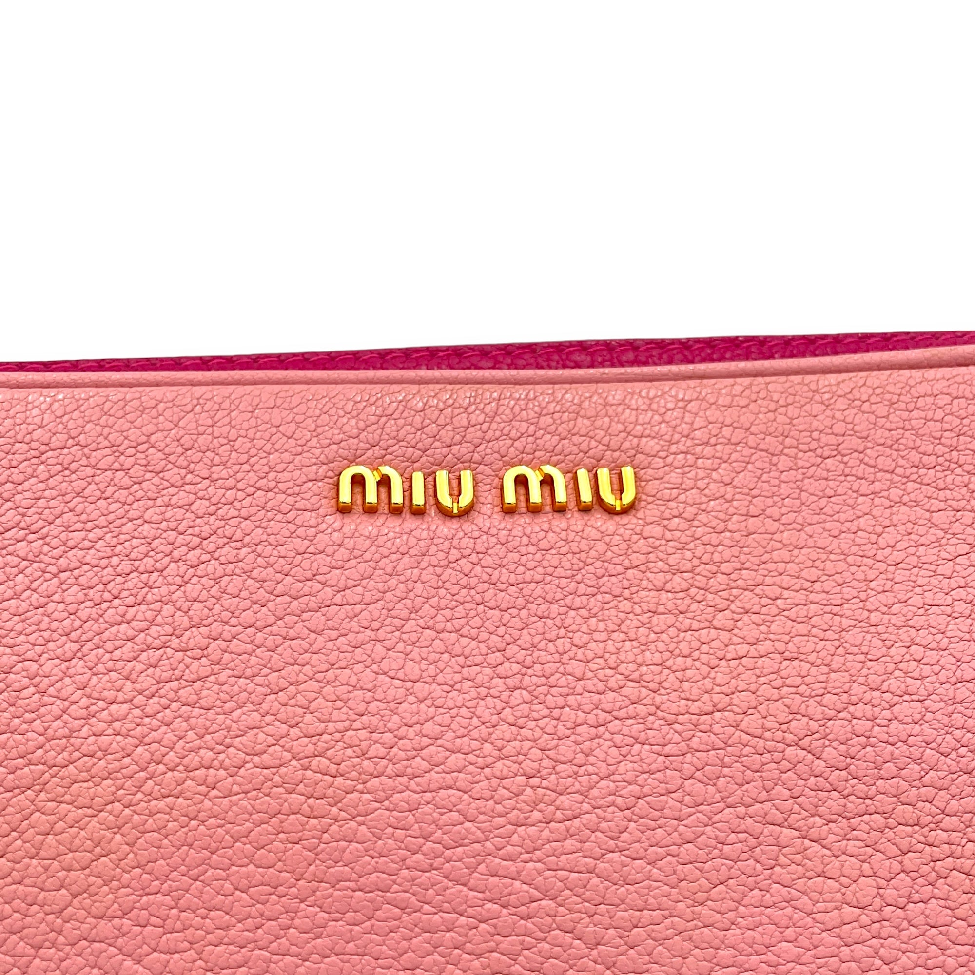 Madras Crossbody Bag Pink in Goat Leather, Gold hardware