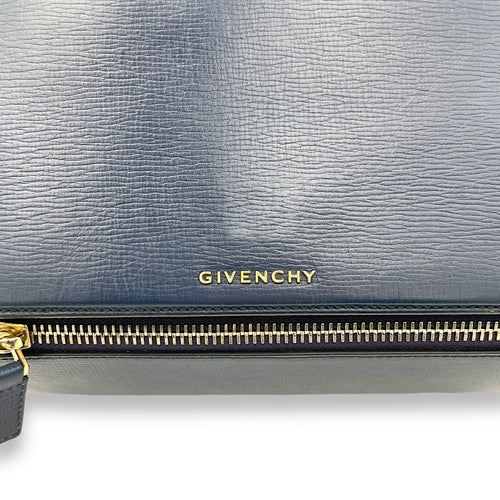 Pandora Navy Crossbody Bag in Calfskin, Gold hardware