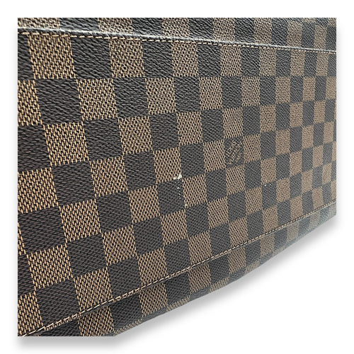 Trevi GM Damier Ebene Top Handle Bag in Coated Canvas, Gold hardware