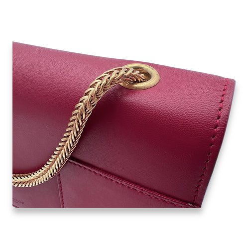 Betty Red Shoulder Bag in Calfskin,  hardware