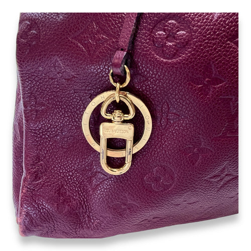 Artsy Top Handle Bag Red in Monogram Empreinte Leather, Gold hardware