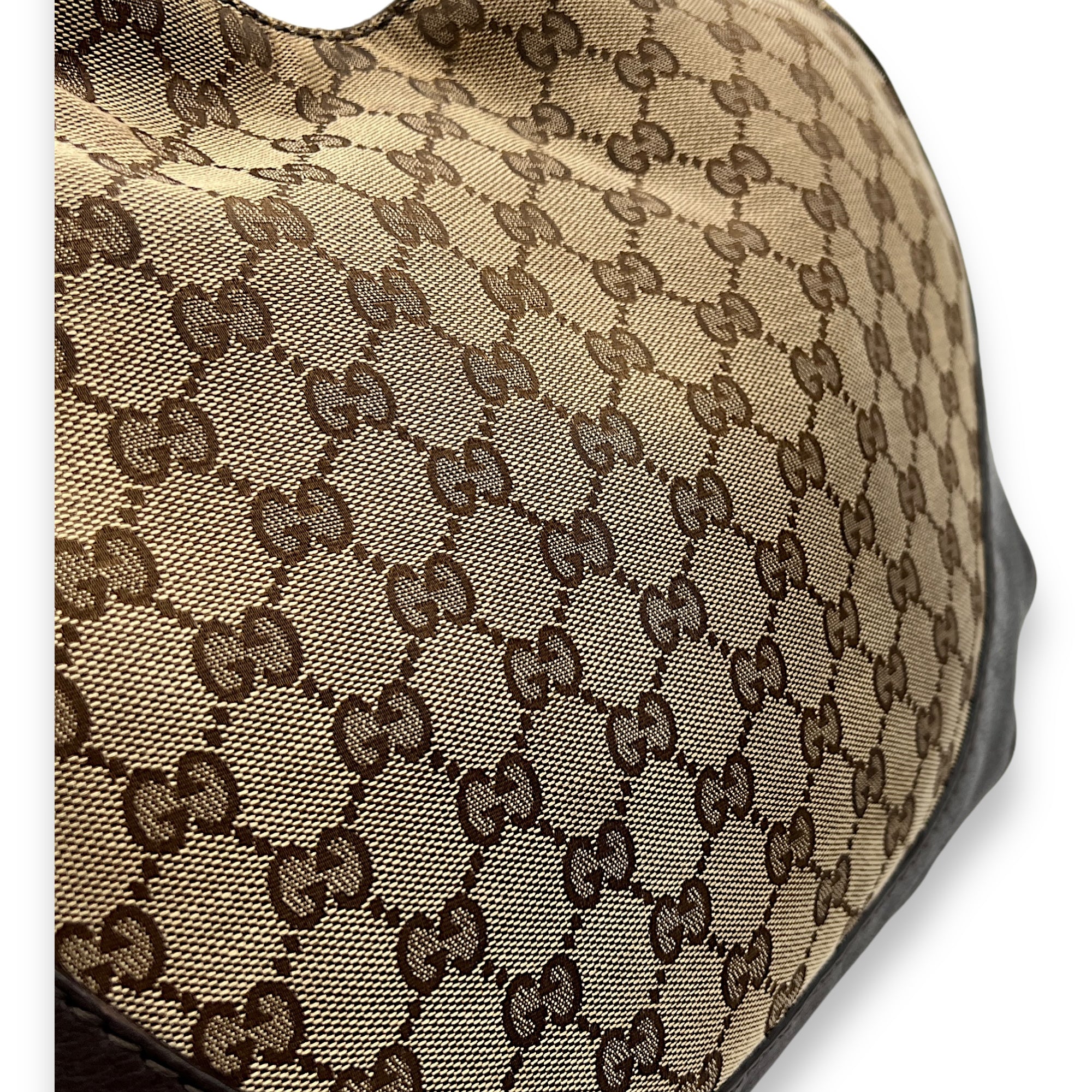 Others Shoulder Bag Brown in Jacquard, Light Gold hardware