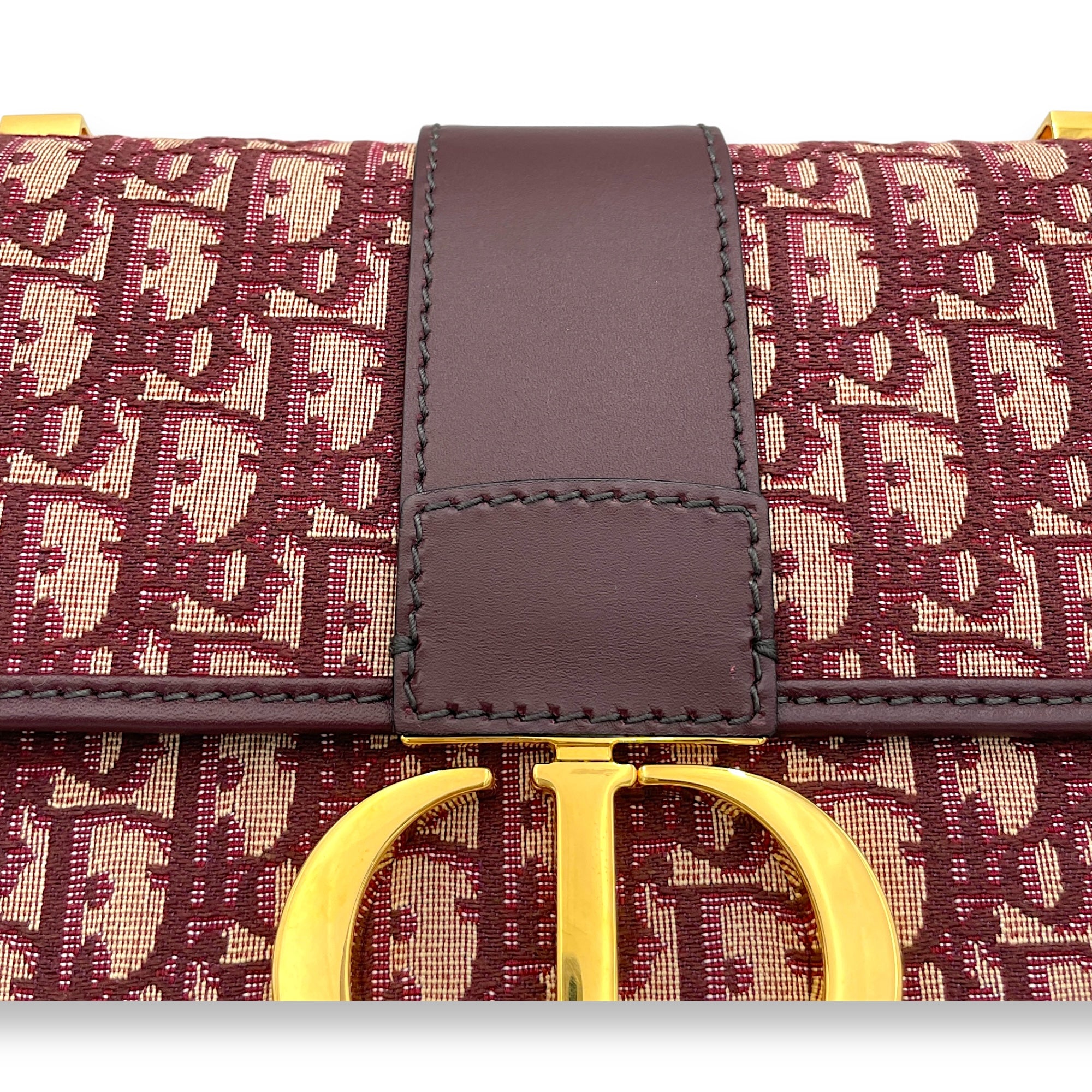 30 Montaigne Shoulder bag in Jacquard, Gold Hardware