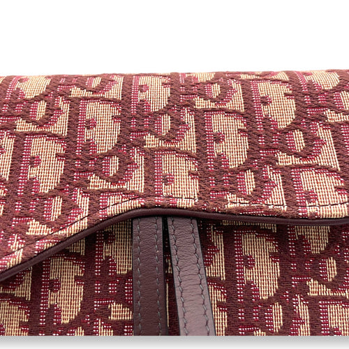 Oblique Saddle Belt bag in Jacquard, Gold Hardware