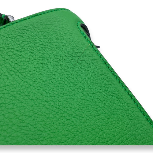 ISeeU Top Handle Bag Green in Calfskin, Silver hardware