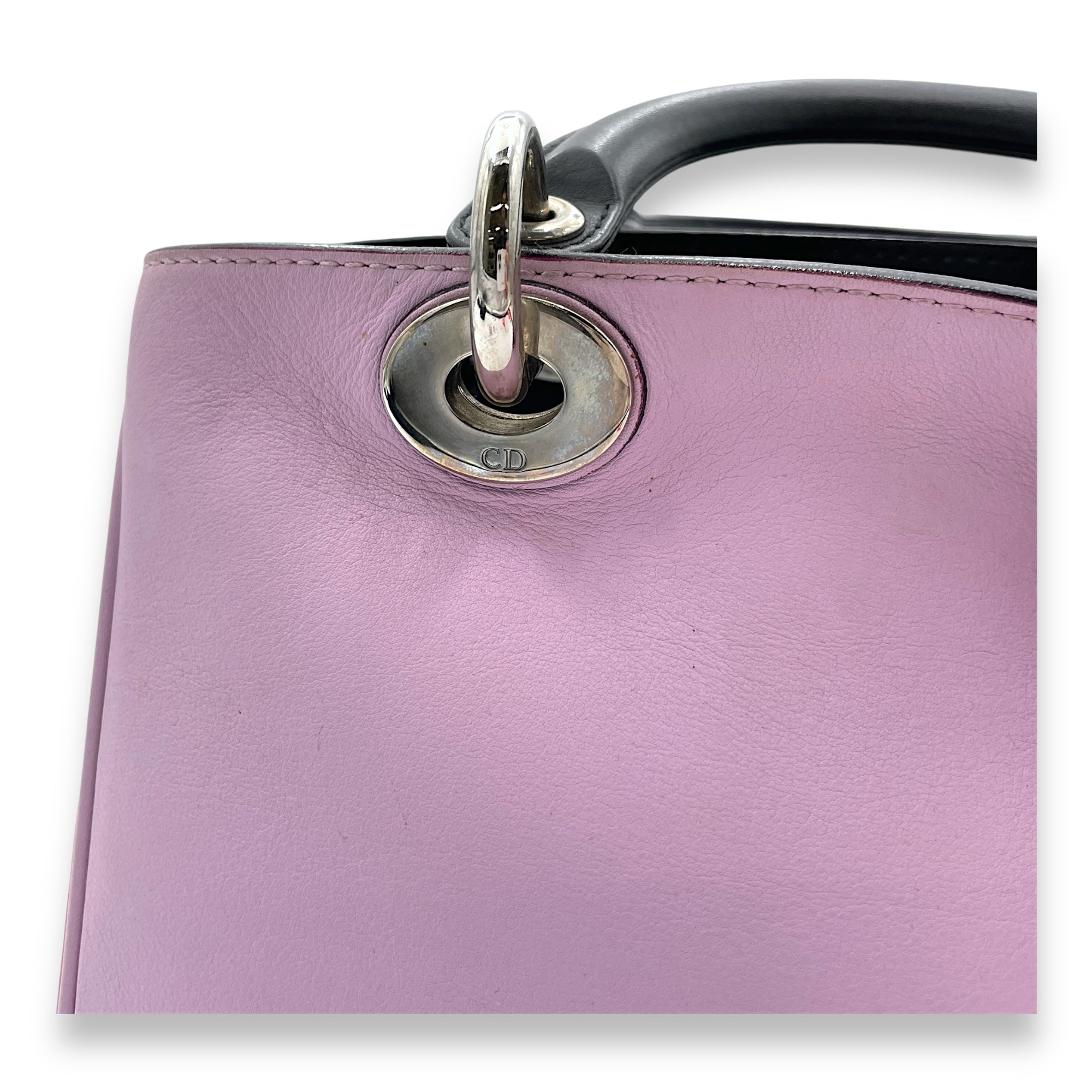 SMALL TWOWAY DIORISSIMO Small Crossbody bag in Calfskin, Silver Hardware