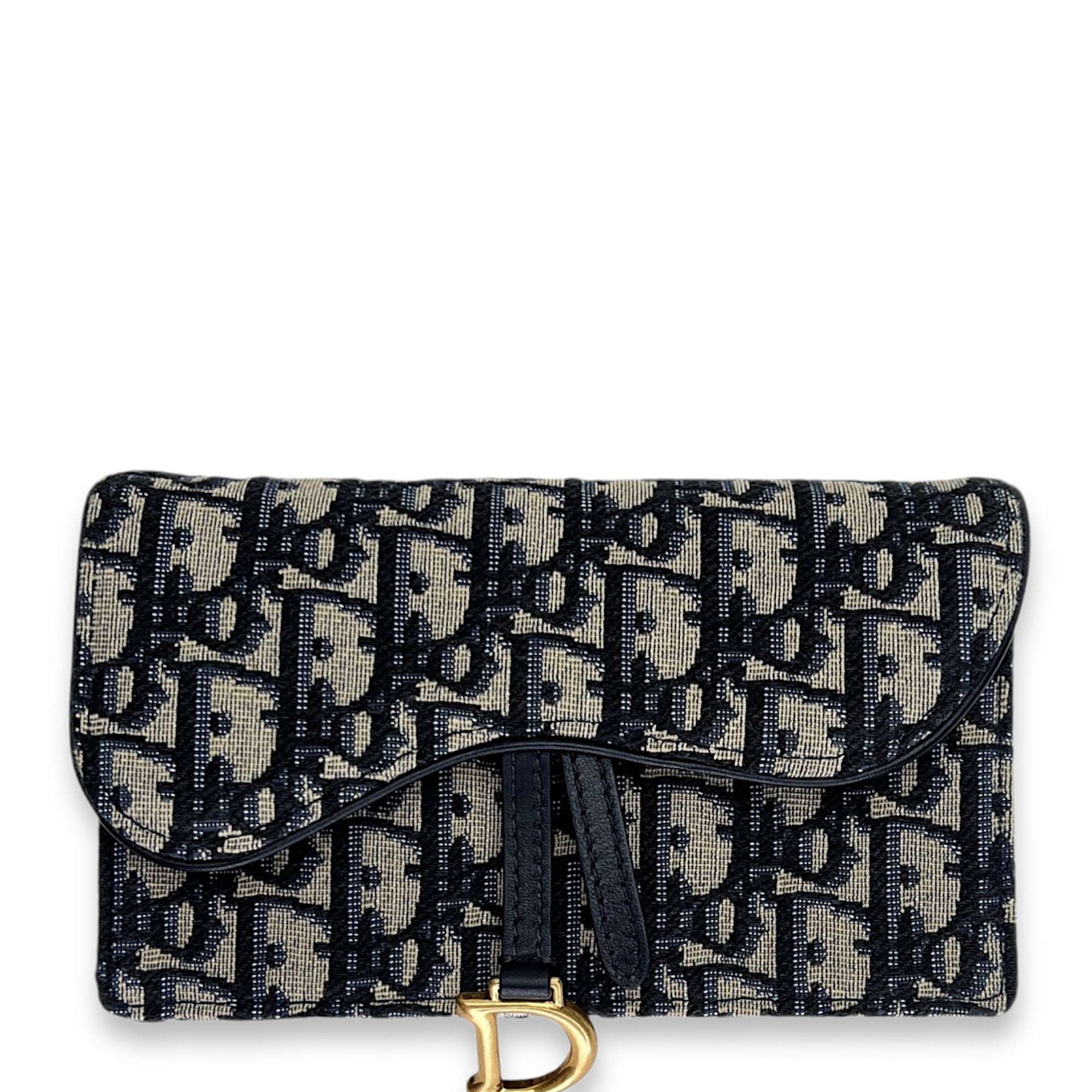 Oblique Saddle Belt bag in Jacquard, Gold Hardware