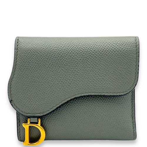 Lotus Wallet in Calfskin, Gold Hardware