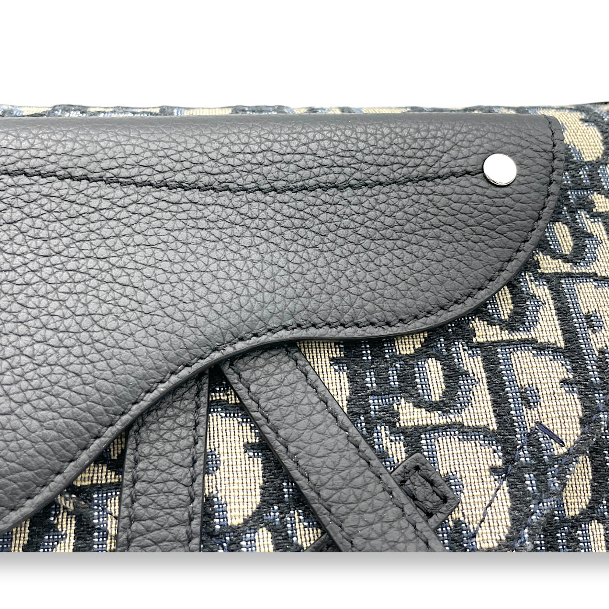 Saddle Shoulder bag in Jacquard, Gold Hardware