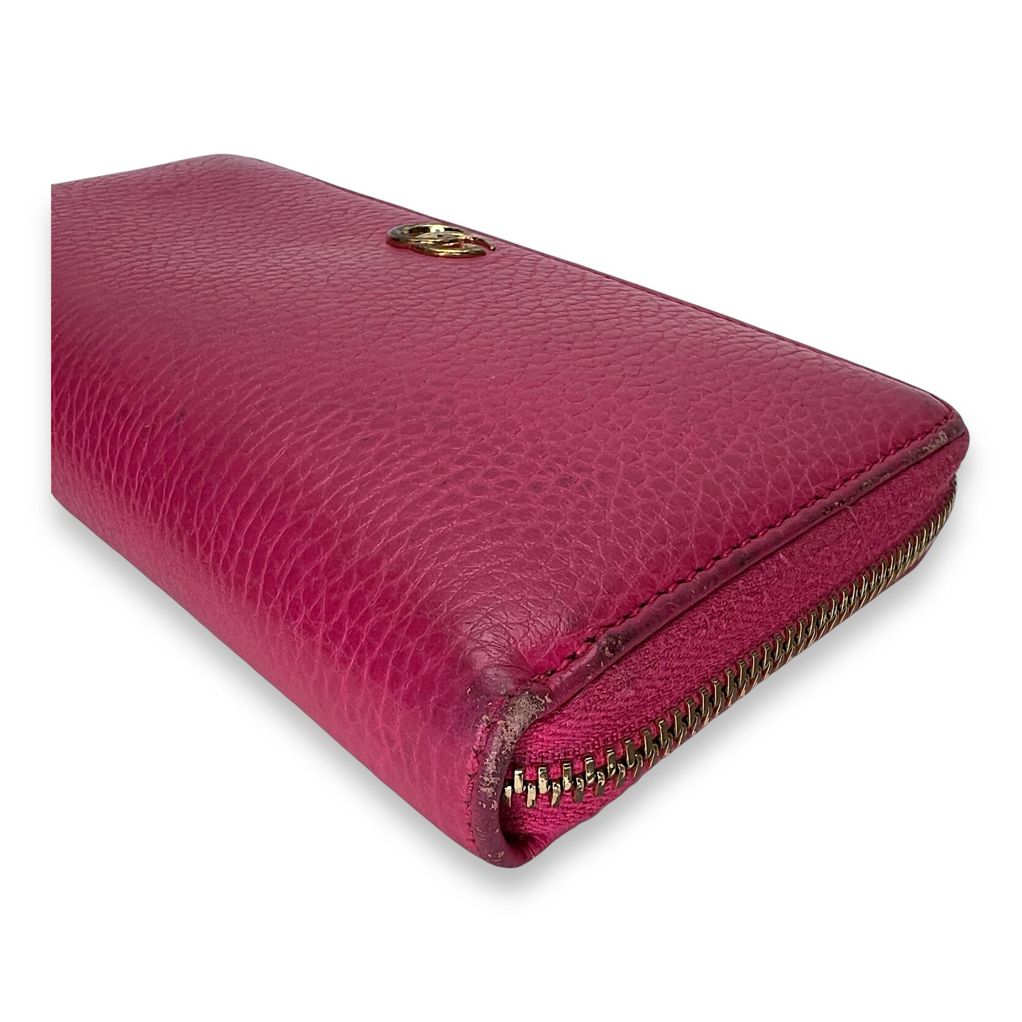 Others Wallet Long Pink in Calfskin , Gold Hardware