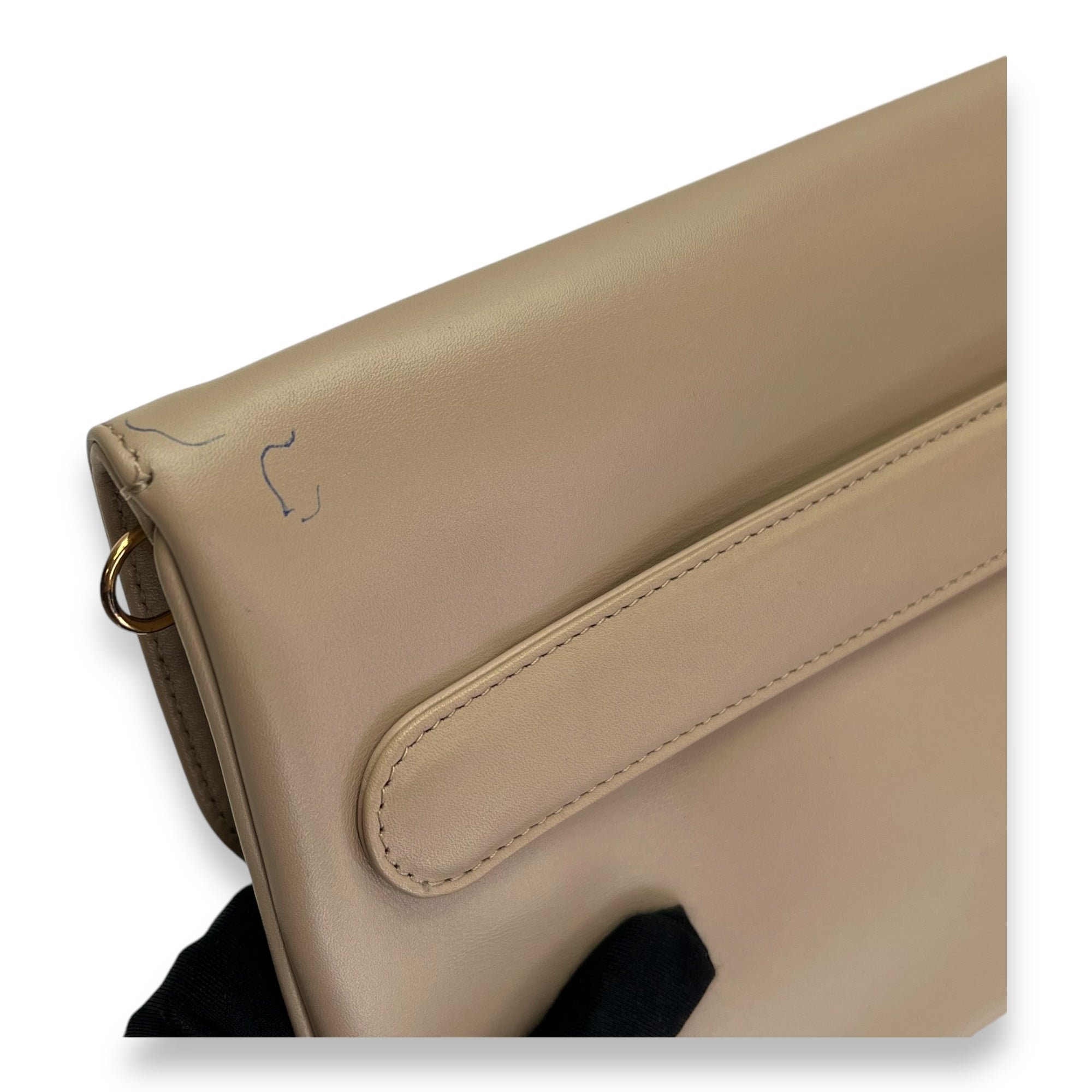 Diordouble Clutch in Calfskin, Gold Hardware