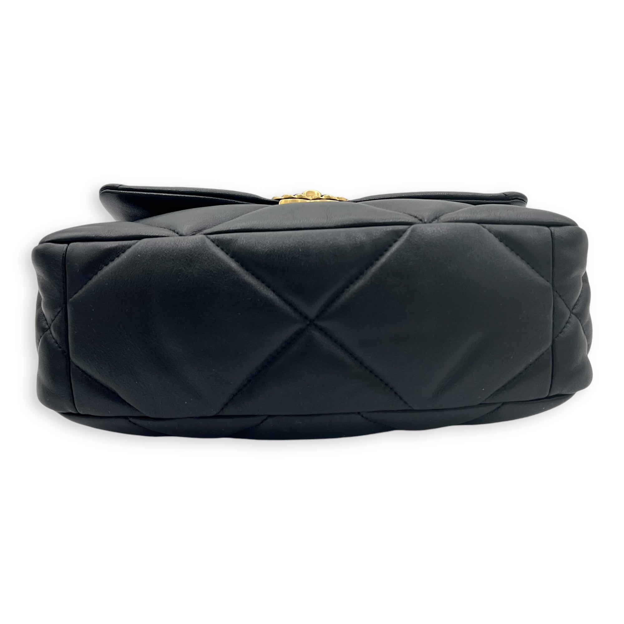 C19 Crossbody Bag Black in Lambskin, Mixed hardware