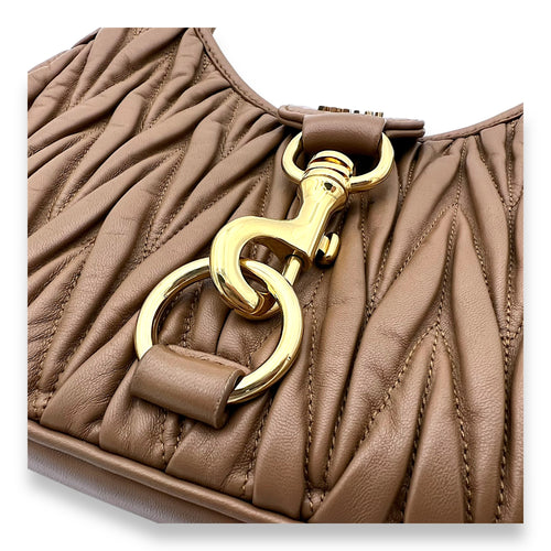 Matelasse Hobo  Shoulder bag in Lambskin, Gold Hardware