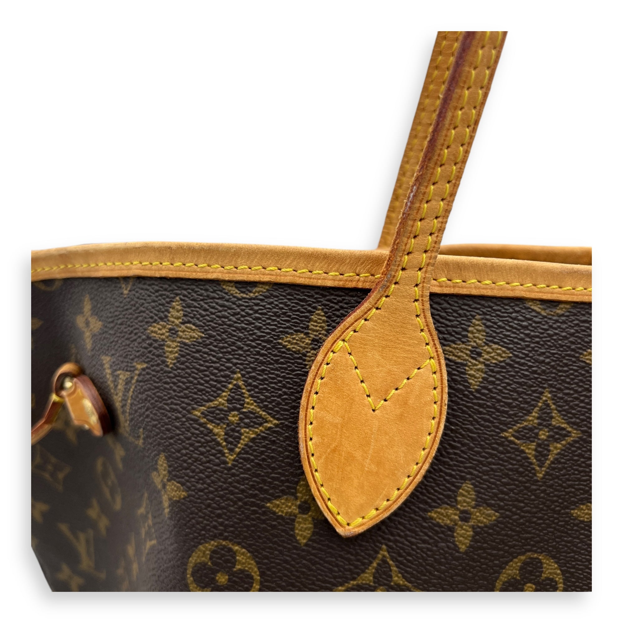 Neverfull Tote Bag GM Brown in Monogram Coated Canvas, Gold hardware