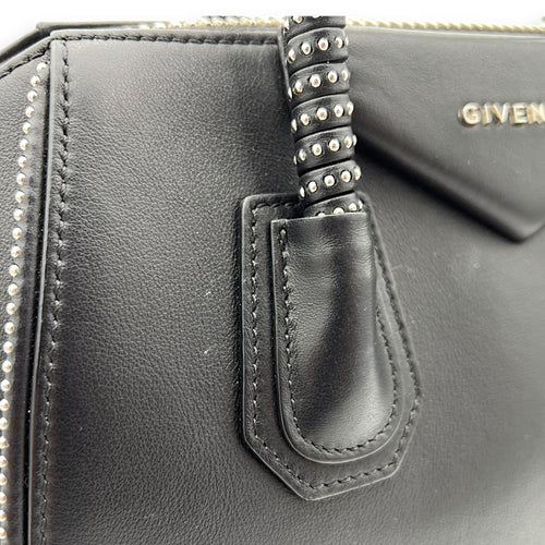 Givenchy Antigona Top Handle Bag Black in Calfskin, Silver hardware_7