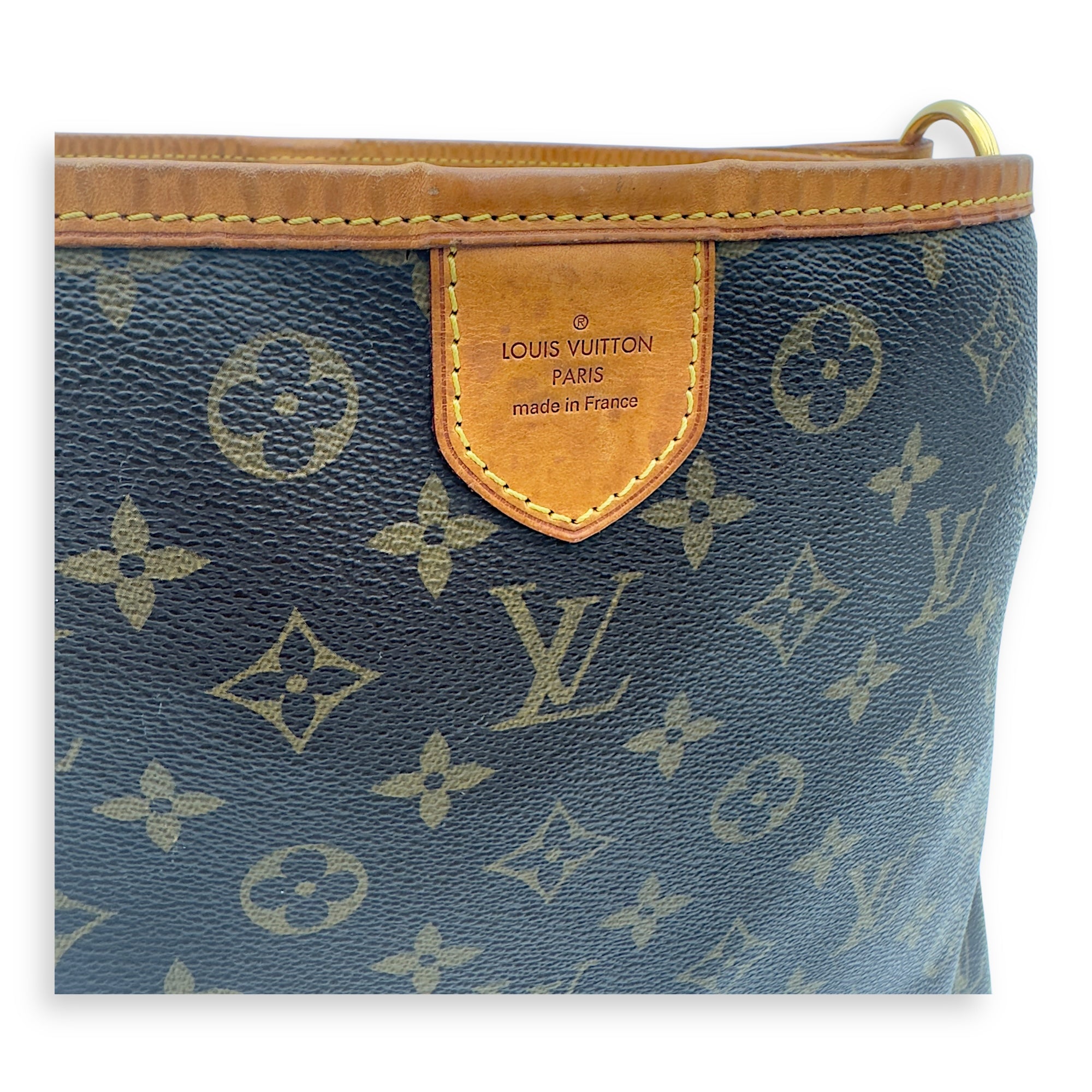 Louis Vuitton Delightful Shoulder Bag Brown in Monogram Coated Canvas, Gold hardware_7