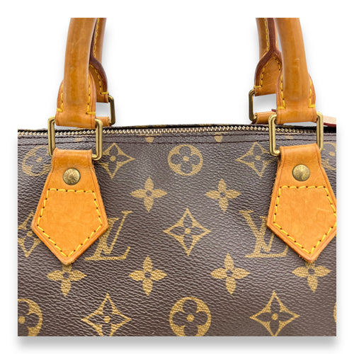 Louis Vuitton Speedy Top Handle Bag 30 Brown in Monogram Coated Canvas, Gold hardware_7