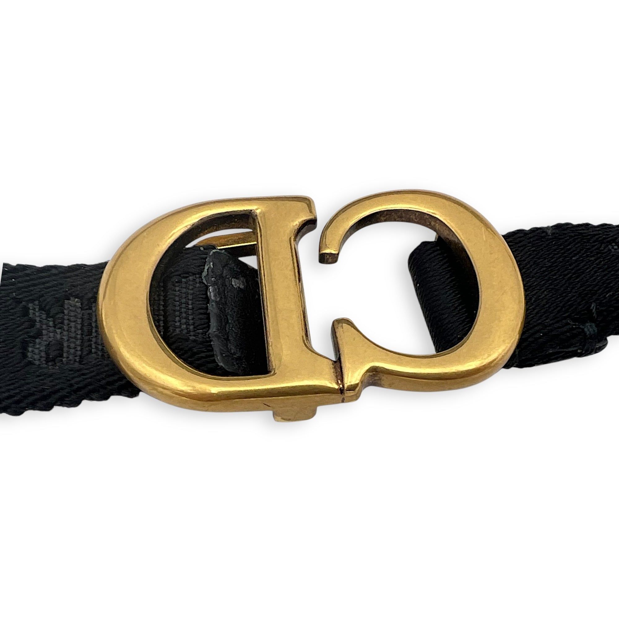 Christian Dior Saddle Belt Bag Black in Calfskin, Gold hardware_7