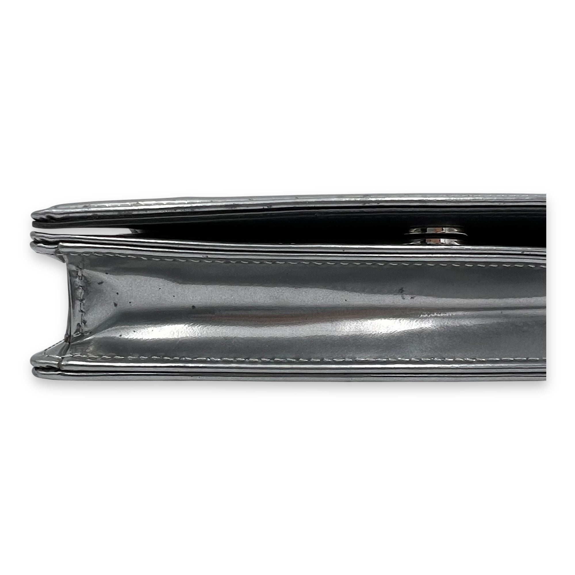 Christian Dior Diorama Wallet On Chain Silver in Calfskin, Silver hardware_7