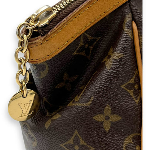 Louis Vuitton Tivoli Top Handle Bag Small Brown in Monogram Coated Canvas, Gold hardware_7