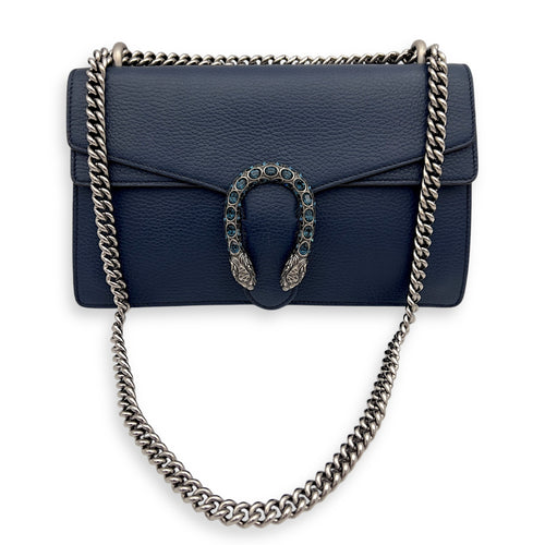 Gucci Dionysus Shoulder Bag Blue in Calfskin, Silver hardware_5