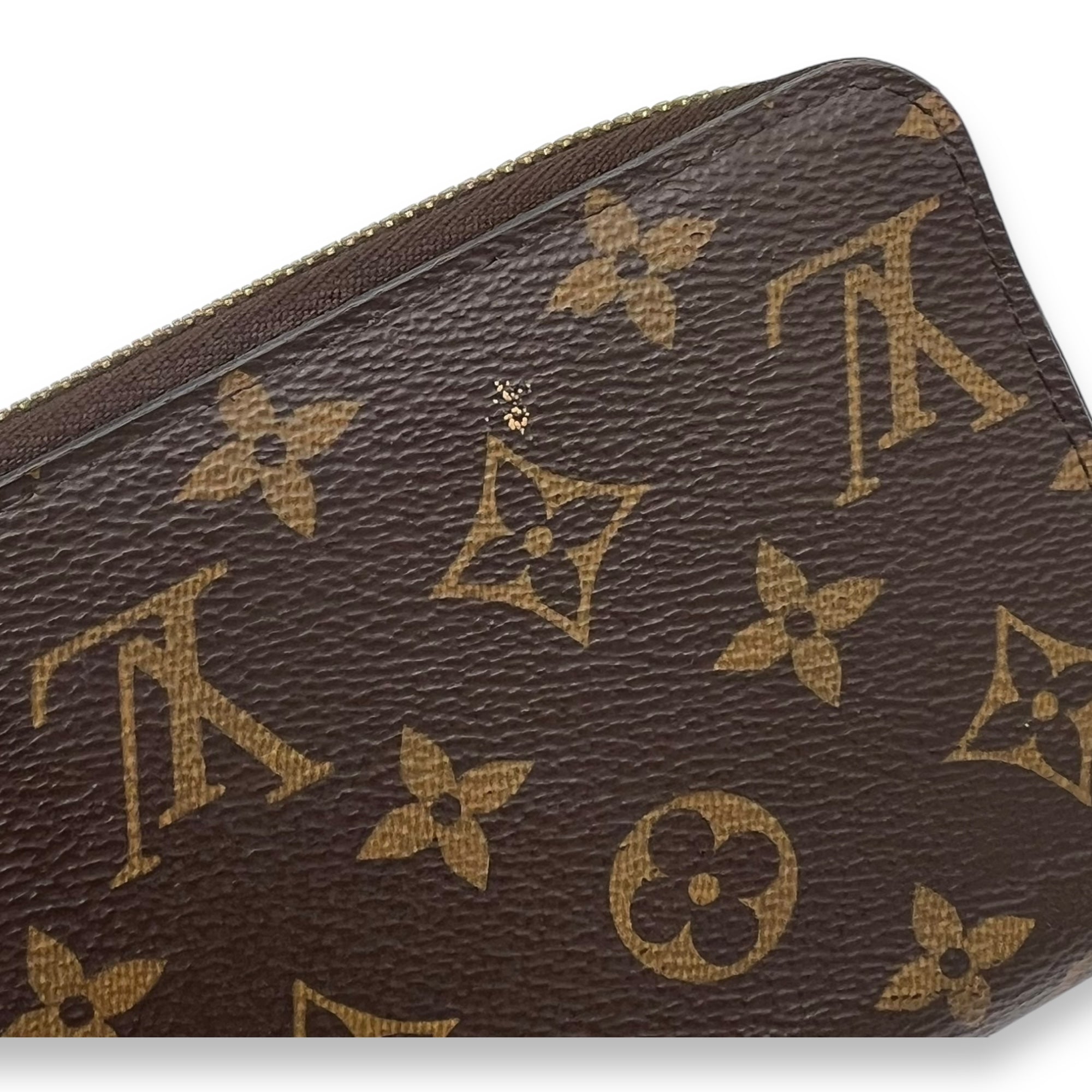 Louis Vuitton Zippy Long Brown Wallet in Monogram Coated Canvas, Gold hardware_7