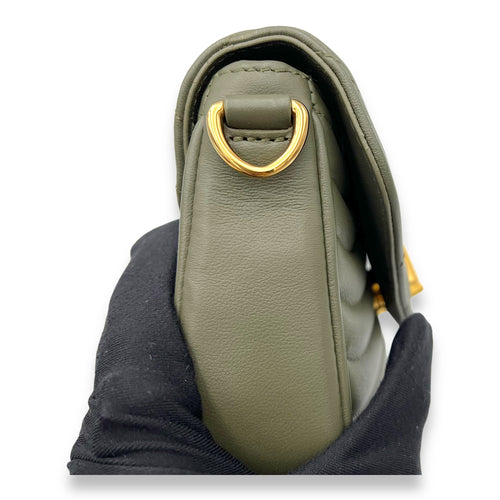 Louis Vuitton New Wave Shoulder Bag Green in Calfskin, Gold hardware_7