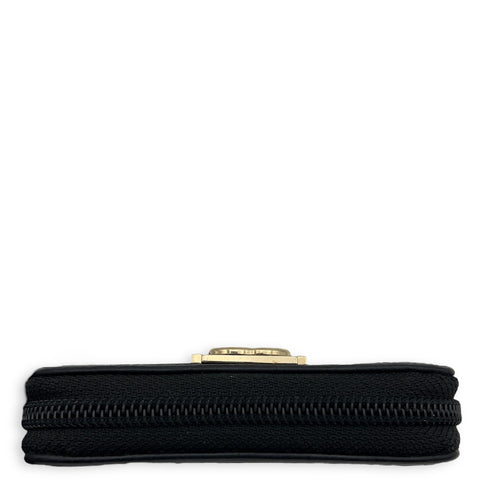 Chanel Boy Black Wallet in Caviar Leather, Gold hardware_7