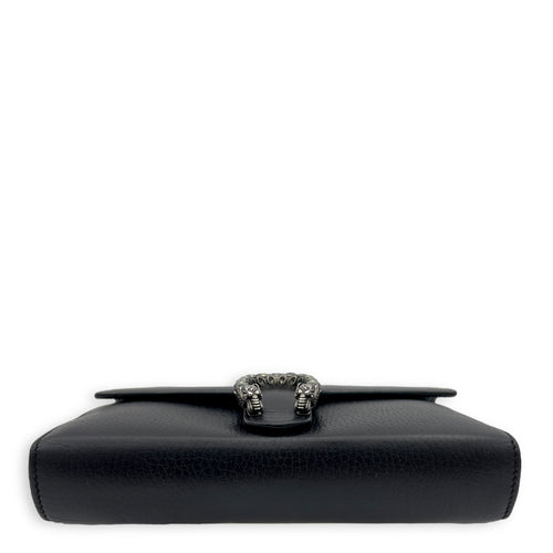 Gucci Dionysus Wallet On Chain Black in Calfskin, Silver hardware_5